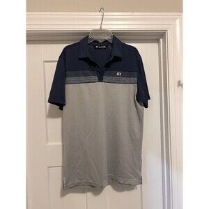 Travis Mathew Men’s Golf Performance Polo Shirt Pullover Striped Size Small